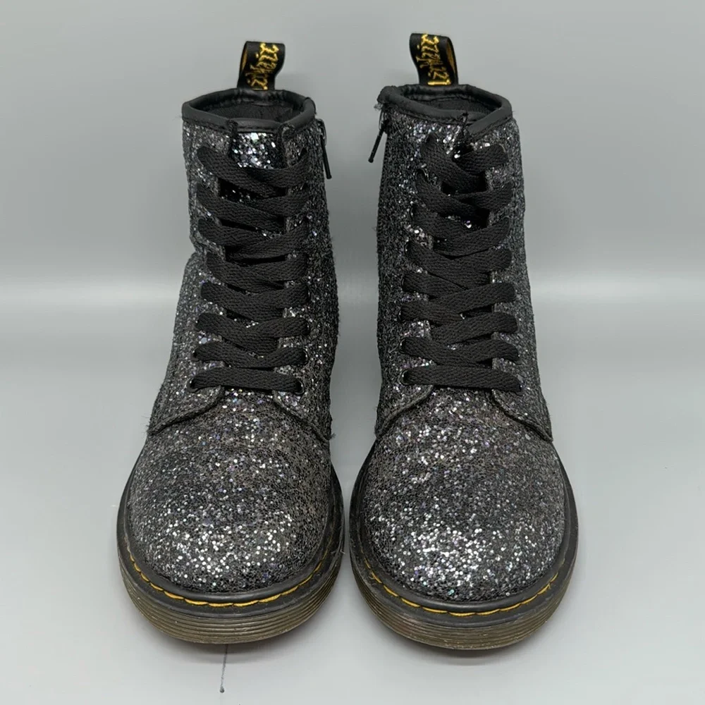Dr. Martens 1460 Glitter‎ Lace Up Boots Youth Sz 3